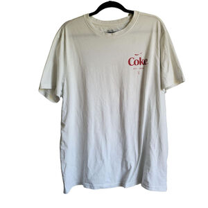 Men's Coca-Cola T-Shirt XL White Graphic Tee